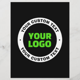 Hinzufügen eines eigenen Firmenlogos oder Hochlade Flyer