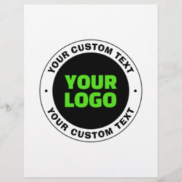 Hinzufügen eines eigenen Firmenlogos oder Hochlade Flyer