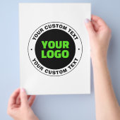 Hinzufügen eines eigenen Firmenlogos oder Hochlade Flyer (Hand)