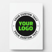 Hinzufügen eines eigenen Firmenlogos oder Hochlade Fotoplatte (Vorderseite)