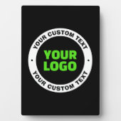 Hinzufügen eines eigenen Firmenlogos oder Hochlade Fotoplatte (Vorderseite)