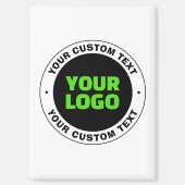 Hinzufügen eines eigenen Firmenlogos oder Hochlade Magnet (Vorderseite)