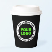 Hinzufügen eines eigenen Firmenlogos oder Hochlade Pappbecher