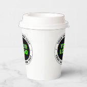 Hinzufügen eines eigenen Firmenlogos oder Hochlade Pappbecher (Rechts)