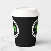 Hinzufügen eines eigenen Firmenlogos oder Hochlade Pappbecher (Links)