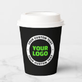 Hinzufügen eines eigenen Firmenlogos oder Hochlade Pappbecher (Vorderseite)