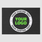 Hinzufügen eines eigenen Firmenlogos oder Hochlade Seidenpapier (Vorderseite)