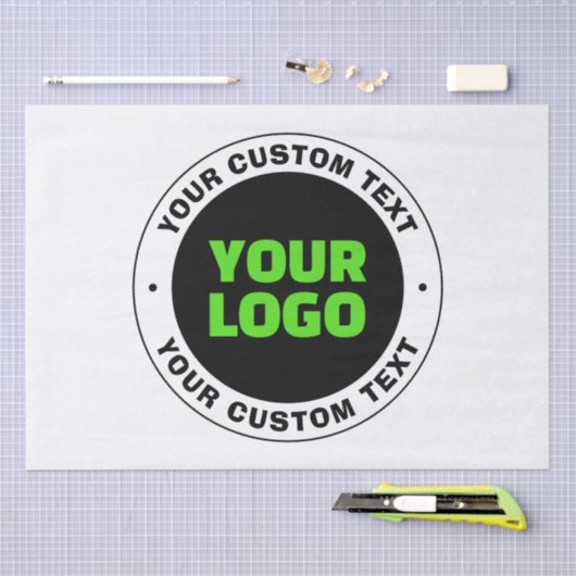 Hinzufügen eines eigenen Firmenlogos oder Hochlade Seidenpapier (Handwerk)