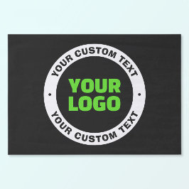 Hinzufügen eines eigenen Firmenlogos oder Hochlade Seidenpapier