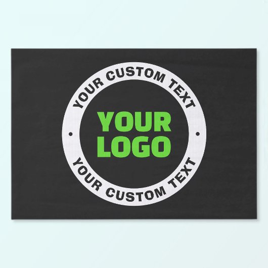 Hinzufügen eines eigenen Firmenlogos oder Hochlade Seidenpapier