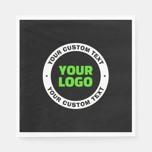 Hinzufügen eines eigenen Firmenlogos oder Hochlade Serviette (Vorderseite)