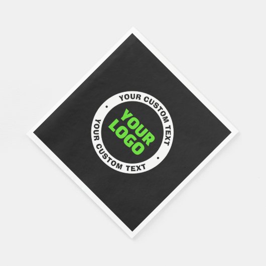 Hinzufügen eines eigenen Firmenlogos oder Hochlade Serviette (Ecke)