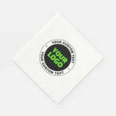 Hinzufügen eines eigenen Firmenlogos oder Hochlade Serviette (Ecke)