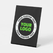 Hinzufügen eines eigenen Firmenlogos oder Hochlade Sockelschild (Vorderseite)