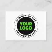 Hinzufügen eines eigenen Firmenlogos oder Hochlade Visitenkarte (Vorderseite)