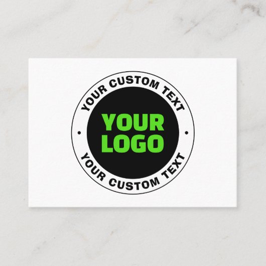 Hinzufügen eines eigenen Firmenlogos oder Hochlade Visitenkarte (Vorderseite)