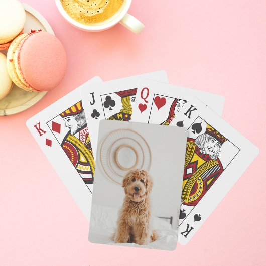 Hinzufügen eines eigenen Foto-Image-Logo-Bildabbil Spielkarten