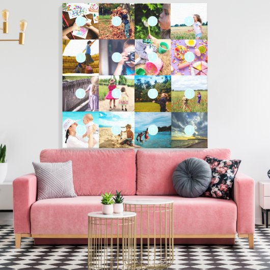 Hinzufügen eines eigenen Fotos Anpassbare 16-Bilde Leinwanddruck (Insitu (Wohnzimmer))