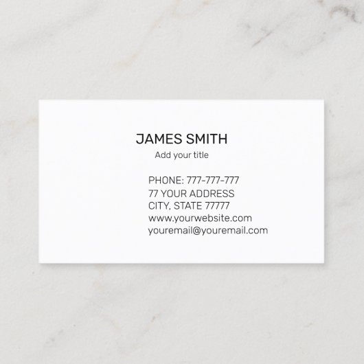 Hinzufügen eines eigenen, individuell anpassbaren visitenkarte (Rückseite)