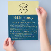 Hinzufügen eines eigenen Logos, Christliche Bibelk Flyer (Hand)