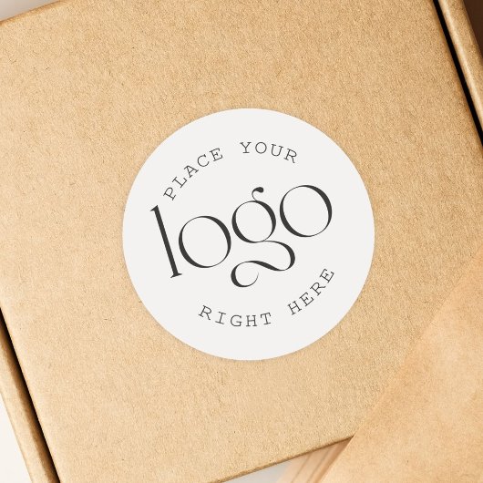 Hinzufügen eines eigenen Logos für benutzerdefinie Runder Aufkleber