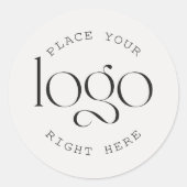 Hinzufügen eines eigenen Logos für benutzerdefinie Runder Aufkleber (Vorderseite)