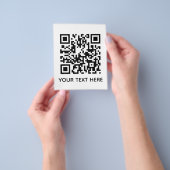 Hinzufügen eines eigenen QR Code Text Scan-Menülin Flyer (Gruppe)