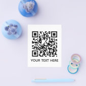 Hinzufügen eines eigenen QR Code Text Scan-Menülin Flyer (Einzeln)