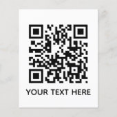 Hinzufügen eines eigenen QR Code Text Scan-Menülin Flyer (Vorne)