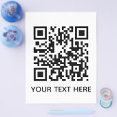 Hinzufügen eines eigenen QR Code Text Scan-Menülin Flyer (Einzeln)