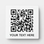Hinzufügen eines eigenen QR Code Text Scan-Menülin Fotoplatte (Vorderseite)