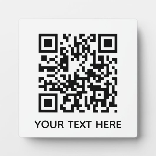 Hinzufügen eines eigenen QR Code Text Scan-Menülin Fotoplatte (Vorderseite)