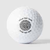 Hinzufügen eines eigenen runden QR-Code Text Scan Golfball (Vorderseite)