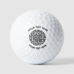 Hinzufügen eines eigenen runden QR-Code Text Scan Golfball