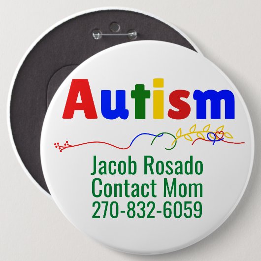 Hinzufügen eines eigenen Textes - Runder Button fü (Vorne & Hinten)