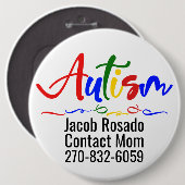 Hinzufügen eines eigenen Textes - Runder Button fü (Vorne & Hinten)