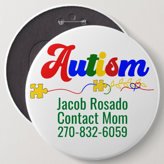 Hinzufügen eines eigenen Textes - Runder Button fü (Vorne & Hinten)