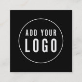 Hinzufügen eines einfachen, modernen Editierbaren Quadratische Visitenkarte (Vorderseite)