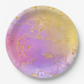 Hinzufügen eines Farbschlages mit runden Paper-Tel Pappteller (Vorderseite)