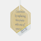 Hinzufügen eines Foto-Abschlusses Ornament Aus Glas (Vorderseite Links)