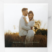 Hinzufügen eines fotoromantischen Programms für gr Dreifach-gefaltete Programmkarte (Innen Erste Seite)