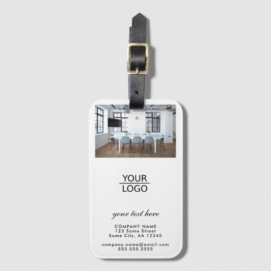 Hinzufügen eines Fotos für benutzerdefinierte Logo Gepäckanhänger (Vorderseite Vertikal)