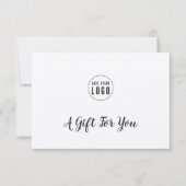 Hinzufügen eines Geschenkgutachtens für Logo-Skrip (Vorderseite)