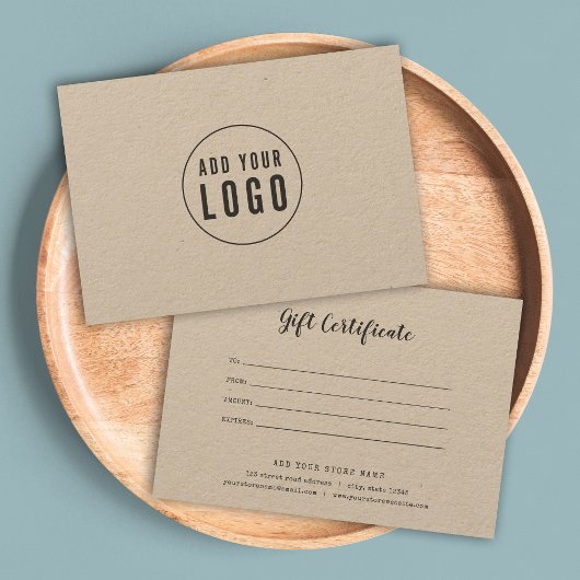 Hinzufügen eines Geschenkgutachtens für Logo-Skrip