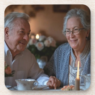 Hinzufügen eines Jubiläums-Fotos Getränkeuntersetzer