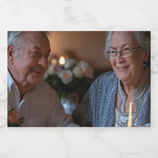 Hinzufügen eines Jubiläums-Fotos Lebensmitteletikett (Einzelnes Label)