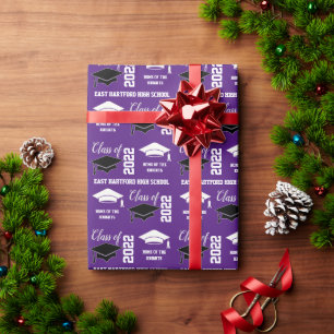 Hinzufügen eines Lila Abschluss-Wrapper für das Sc Geschenkpapier