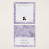 Hinzufügen eines Logo-Amethyst-Glitzer-Marbella-Oh (Vorne & Hinten)