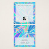 Hinzufügen eines Logo-Holografie-Iridescent-Earrin (Vorne & Hinten)