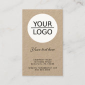 Hinzufügen eines Logos mit benutzerdefinierter Tex Visitenkarte (Vorderseite)